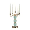 Villari CANDELABRO A FARFALLA 5 BRACCI - AZZURRO> Candelieri E Portacandele