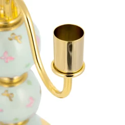 Villari CANDELABRO A FARFALLA 5 BRACCI - AZZURRO><noscript><img width=