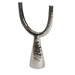 Ceramica Gatti 1928 Candelabro in ceramica platino> Candelieri E Portacandele