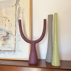 Ceramica Gatti 1928 Candelabro Mono OMEGA Verde Lime Opaco><noscript><img width=