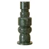 Fuda Candelabro Oreadi Nemesi in Marmo Green Guatemala di Rotella> Candelieri E Portacandele