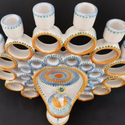 Filadelfio Todaro Candelabro Peacock Honey e Azure><noscript><img width=