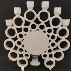 Filadelfio Todaro Candelabro Peacock Honey e Azure><noscript><img width=