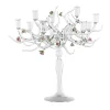 Simone Crestani Candelabro Rose in Vetro con Dettagli Floreali> Candelieri E Portacandele