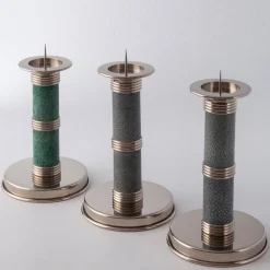 Design Center 1991 Candeliere blu cielo Galucharme # 1 di Nino Basso> Candelieri E Portacandele