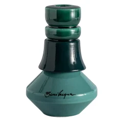 Fratelli Bevilacqua Candeliere geometrico piccolo verde> Candelieri E Portacandele