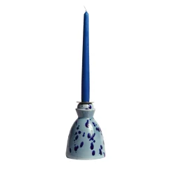 Carola fra i Trulli Candeliere in ceramica blu con 4 candele profumate> Candelieri E Portacandele