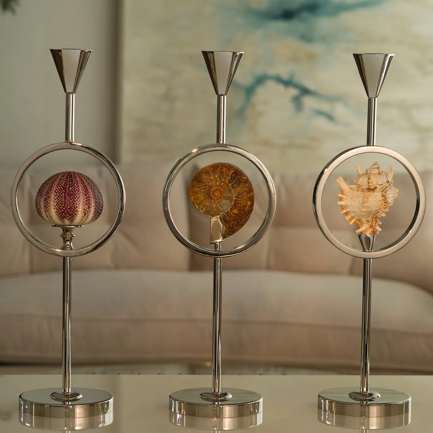 Petri Firenze Candeliere Seashell> Candelieri E Portacandele