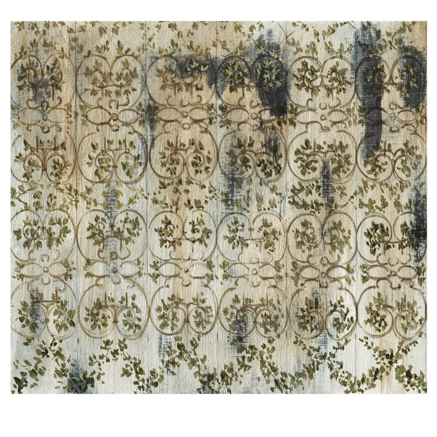 Larghevedute Carta da parati a foglia d'argento> Carte Da Parati