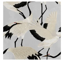 Wallpapers4Beginners Carta da Parati Asiatica con Airone Grigio> Carte Da Parati