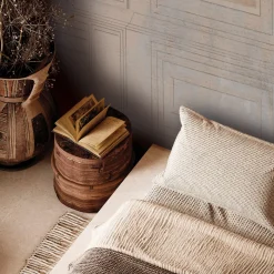 Officinarkitettura Carta da parati Chinoiserie beige e azzurro chiaro con elementi architettonici> Carte Da Parati