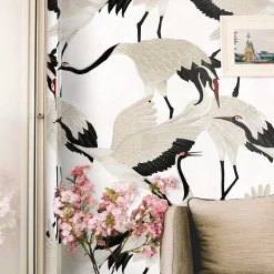 Wallpapers4Beginners Carta da Parati con Airone Bianco> Carte Da Parati