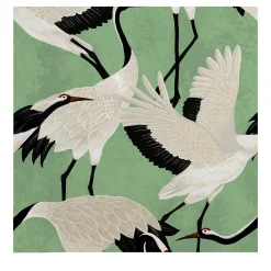 Wallpapers4Beginners Carta da Parati con Aironi Verdi> Carte Da Parati