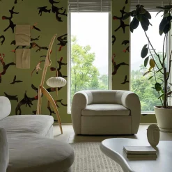 MaVoix Carta da Parati Find Me In The Dark Verde Militare di Magnus Gjoen><noscript><img width=