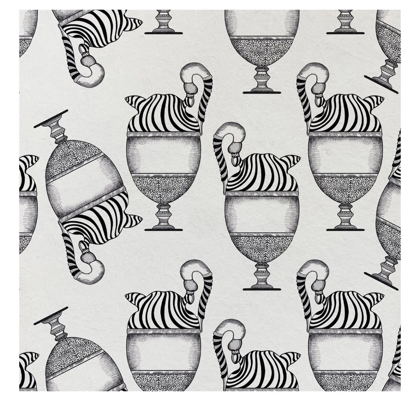 MaVoix Carta da parati Fontana Bianco e Nero> Carte Da Parati