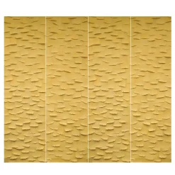 Fabscarte Carta da parati Ginko giallo dipinta a mano> Carte Da Parati