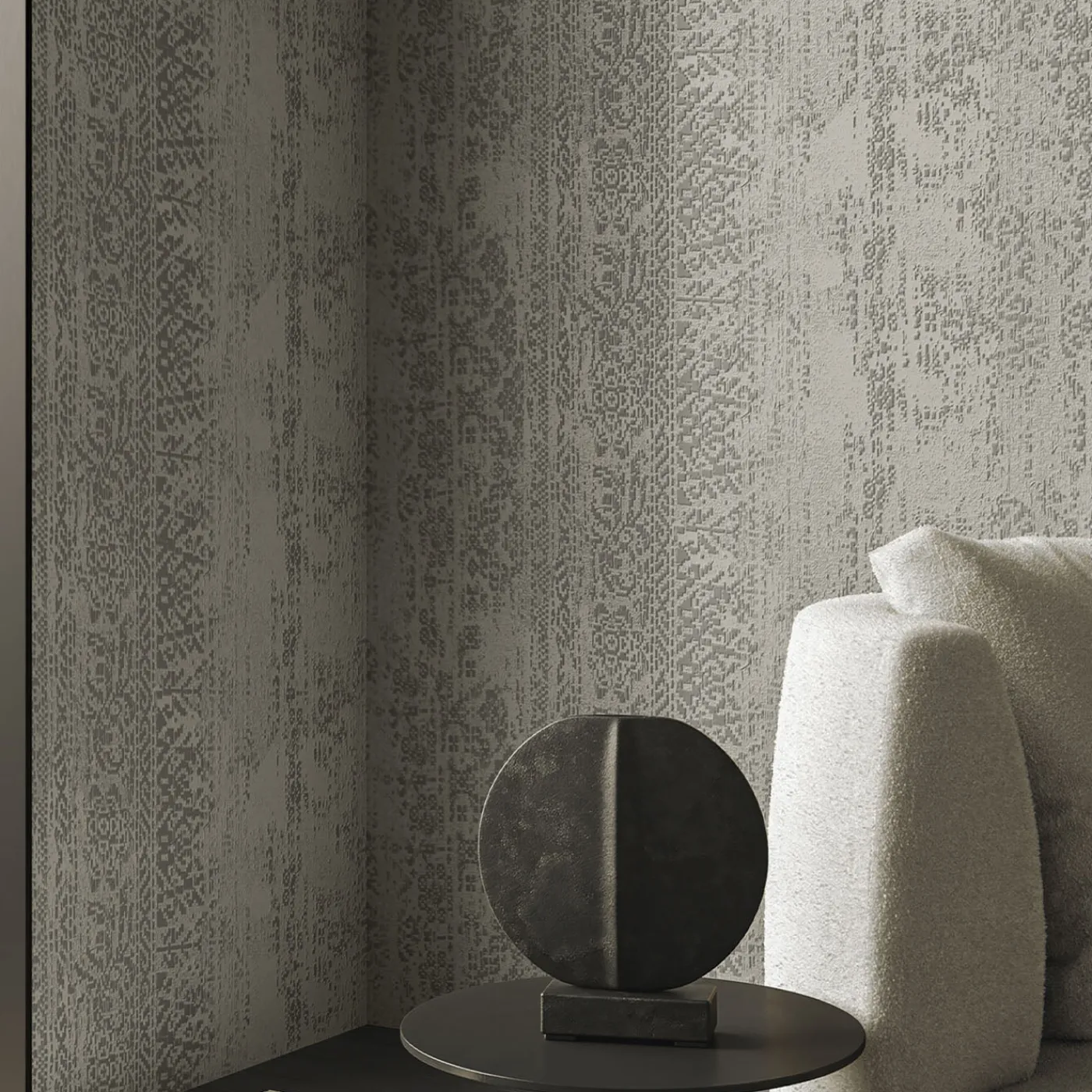 Glamora Carta da parati Grigia Tracce> Carte Da Parati