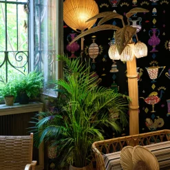 MaVoix Carta da parati Ludovica Nero Mezzanotte> Carte Da Parati