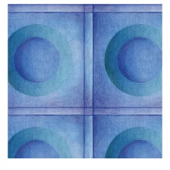 Francesca Colombo Carta da parati Meditation Dot Blu e Verde> Carte Da Parati