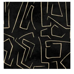 Wallpapers4Beginners Carta da Parati Minimalista in Nero e Oro> Carte Da Parati