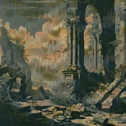 MaVoix Carta da parati Storm of Stones and Shadows Autumn edition di Magnus Gjoen><noscript><img width=