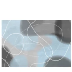 Affreschi & Affreschi Carta da parati strutturata in azzurro e grigio della collezione Flo di Karim Rashid> Carte Da Parati