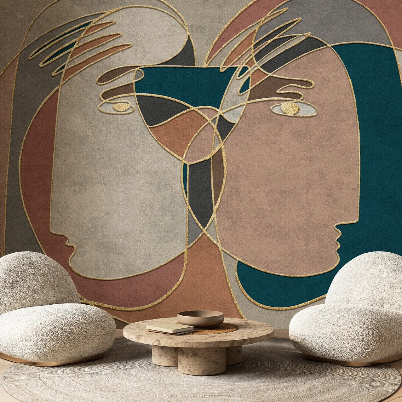 Affreschi & Affreschi Carta da parati testurizzata innerLine 102> Carte Da Parati