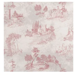 Wallpapers4Beginners Carta da Parati Toile Vintage Francese Rosa> Carte Da Parati
