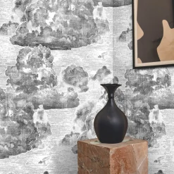 Wallpapers4Beginners Carta da parati vintage con nuvole nere><noscript><img width=