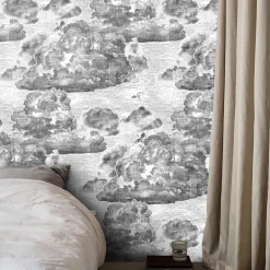 Wallpapers4Beginners Carta da parati vintage con nuvole nere><noscript><img width=