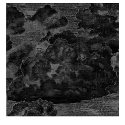 Wallpapers4Beginners Carta da Parati Vintage Nera con Nuvole> Carte Da Parati