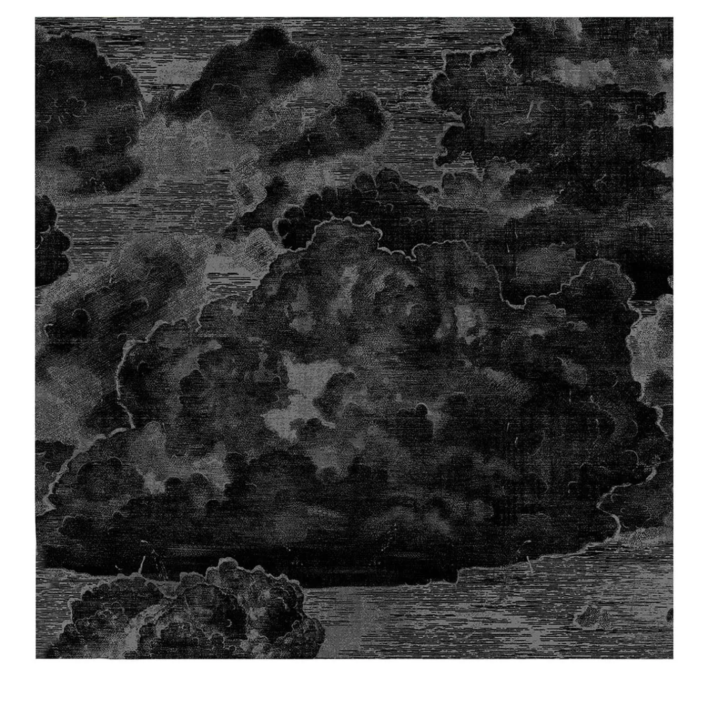 Wallpapers4Beginners Carta da Parati Vintage Nera con Nuvole> Carte Da Parati