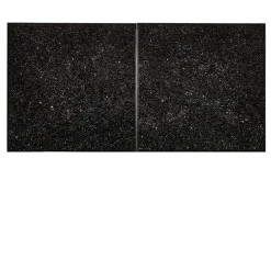 CaCO3 Studio Cattedrale n110 n111 Set di 2 pannelli decorativi in vetro nero> Pannelli Decorativi