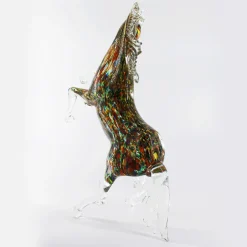 Madeforsoul Cavallo Arlecchino Scultura in vetro di Murano><noscript><img width=