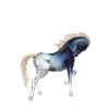 Zanetti Murano Cavallo rampante grande in vetro nero> Statuine