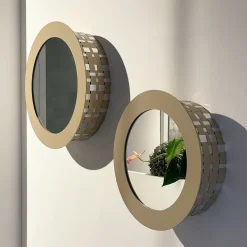 Splot Design Celato 40 Specchio rotondo dorato><noscript><img width=