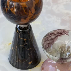 Incalmi Centrotavola Alchimie in vetro di Murano Black Emperador><noscript><img width=