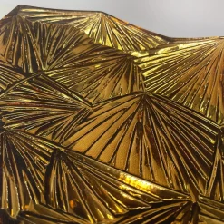 Ghirò Studio Centrotavola artistico in ambra e cristallo dorato> Centrotavola