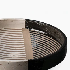 Bitossi Ceramiche Centrotavola Bolo Bianco e Nero di Aldo Londi> Centrotavola