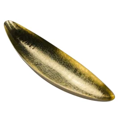 Zanetto Centrotavola Canoa in ottone dorato e martellato><noscript><img width=