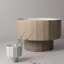 Paola Paronetto Centrotavola Coppa Ninfea Corteccia e A17/Sabbia Scuro> Centrotavola