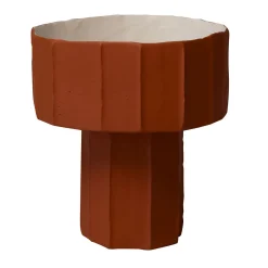 Paola Paronetto Centrotavola Coppa Ninfea Corteccia D9/Kaki> Centrotavola