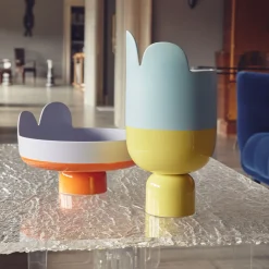 Rometti Centrotavola in Ceramica Lilla e Arancione Petali di Luca Binaglia><noscript><img width=