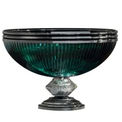 Baldi Home Jewels Centrotavola in cristallo verde Boccadirosa> Centrotavola