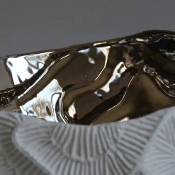 Fos Ceramiche Centrotavola in Porcellana Bianca Perla Platino> Centrotavola