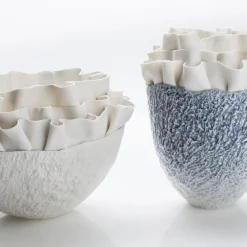 Fos Ceramiche Centrotavola in Porcellana Bianca Posidonia><noscript><img width=