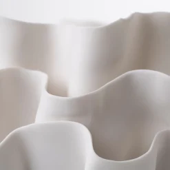 Fos Ceramiche Centrotavola in Porcellana Dorata Posidonia> Centrotavola