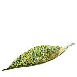 VéVé Glass Centrotavola in vetro di Murano verde Onda Sunshine di Andrea Orso> Centrotavola