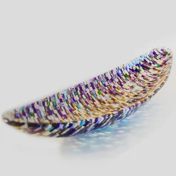 VéVé Glass Centrotavola in vetro di Murano blu Gondola Sunshine di Andrea Orso> Centrotavola