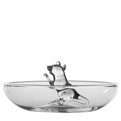 Simone Crestani Centrotavola in Vetro Trasparente Little Mouse #2> Centrotavola